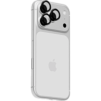 Защитное стекло для камер uBear Extreme Metal Lens shield для iPhone 18 Pro\18 Pro Max (Black)